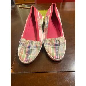 Coach Signature Plaid Slip on Sneakers Women's size 10